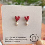 Aretes mini corazón