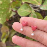 Aretes mini corazón