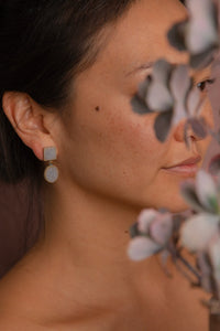Aretes Duo Jaspeado