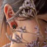Arete Stud flor Verde