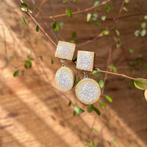 Aretes Duo Jaspeado