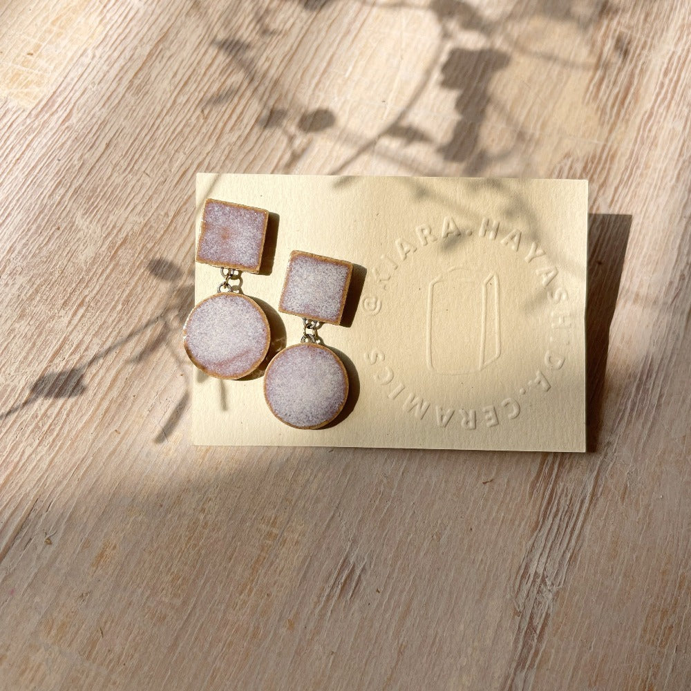 Aretes Duo Lila