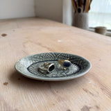 Plato Joyero Ovalo Azul