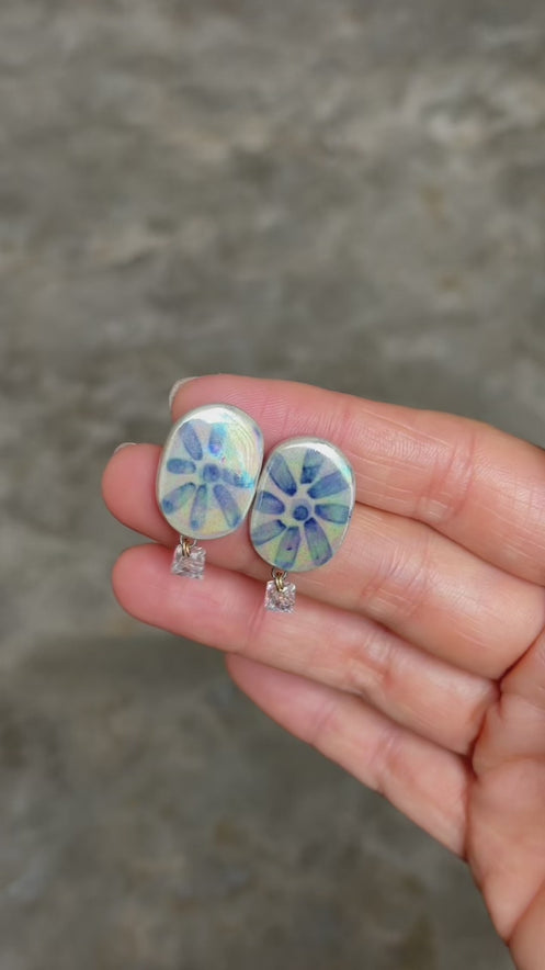 Arete óvalo Pearl